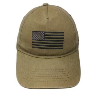 Army Performance 5 Panel Hat Brown Black One Size Strapback American Flag Cap